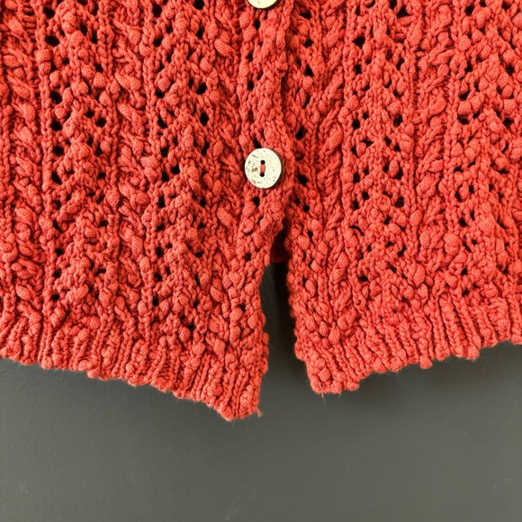 Free People Stanley Crochet Knit Tank in Rust/Iron We the Free Size XS - Picture 6 of 8